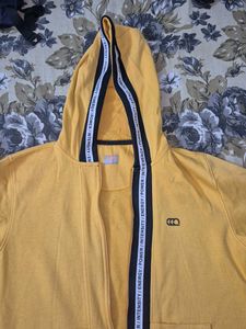 Yellow Zip-Up Hoodie