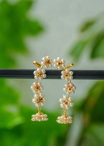 Pearl Jhumka Earrings