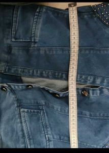 Denim Vest with Embellishments