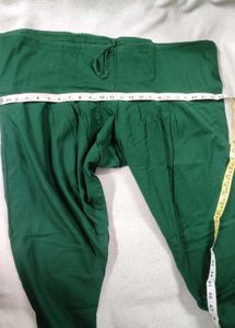 Dark Green Woven Pure South Cotton Kurta Set