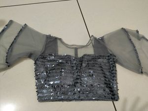 Grey Designer Blouse