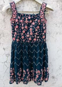 🌸 Elegant Teal Embroidered Sharara Set 🌸