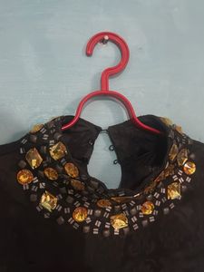 Elegant Black Embellished Dress