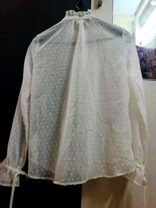 Long White Transparent Shirt