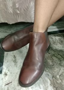Coffee Brown Laceless Boots