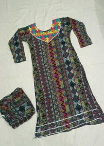 Ethnic Black Kurta Set