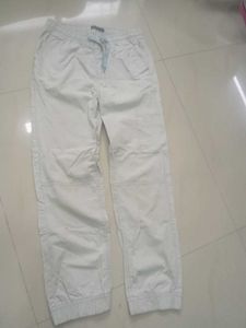 Beige Casual Pants