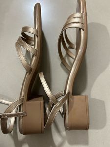 Aurelia Rose Gold Strappy Sandals