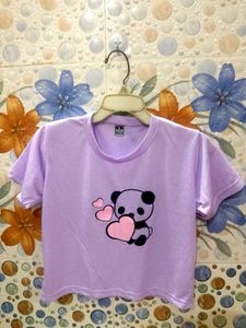 Cute Panda Crop Top