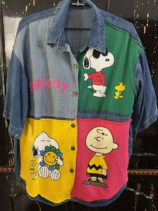 Snoopy Denim Patchwork Jacket