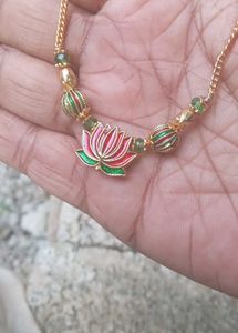 Lotus Pendant Necklace