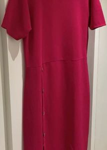 Magenta Midi Dress