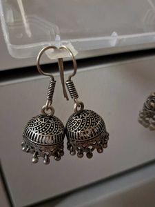 combo metal oxidised earrings