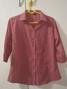 Pink Button-Down Shirt