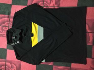 NORMAL FULL SLEEVE T-SHIRT IN BLACK COLOUR