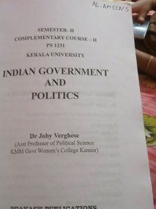 Indian Government And Politics