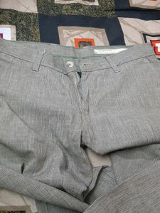 Grey White Pant 32 Size Formal