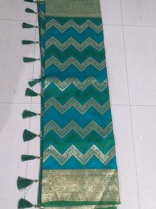 Green Katpather Saree