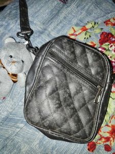 Quilted Black Crossbody Bag