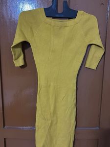 Ginger Rib Knitted Winter Dress