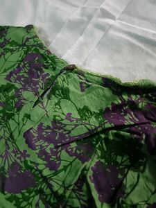 A Purple Flower Print Kurta🌿