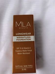 Mila Beaute Longwear Weightless Foundation