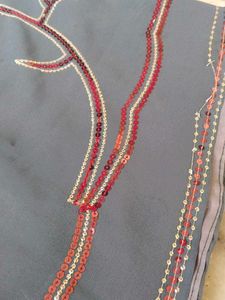 Elegant Grey Saree
