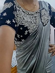 Elegant Grey Saree
