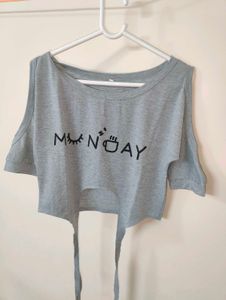 Off Shoulder Crop Top