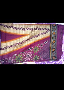 Combo Of Two Sarees Sky Blue &amp; Multi Color Saree