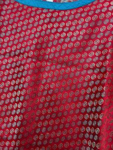 Red Silk Short Kurti