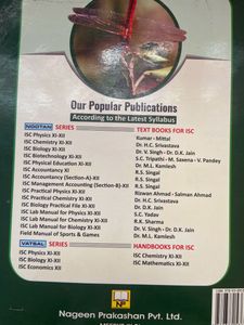 Nutan, Isc, biological book for class 11