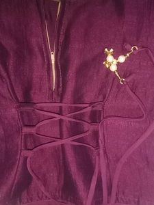 Elegant Purple Lehenga Skirt