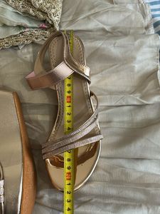 Rose Gold Wedge Heels