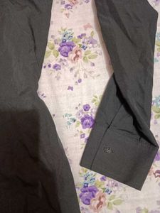 Black Button Up T Shirt