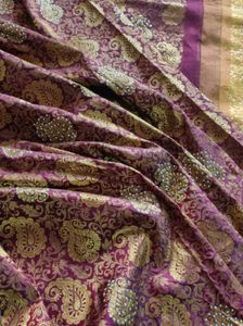 Maroon Bridal Silk Saree