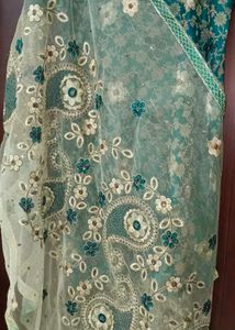 Floral Teal Heavy Suit