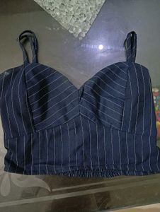 Striped Bralette Crop Top