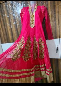 Pink Embroidered Kurta Set