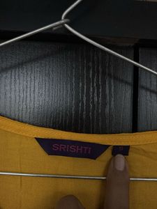 Yellow Embroidered Kurta