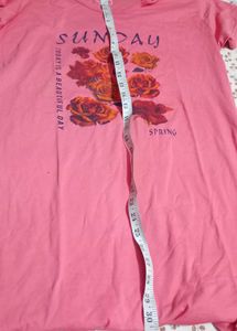 Pink Sunday Graphic T-Shirt