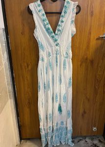 White Embroidered Dress