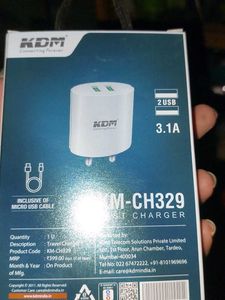 KDM KM-CH329 Fast Charger - 3.1A