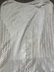 White Side Net Spegiti Top