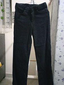 Black Straight Leg Jeans