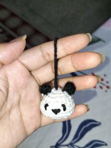 Crochet Panda Keychain