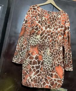 Brown 🟤 Printed Winter Top for 46 Bust