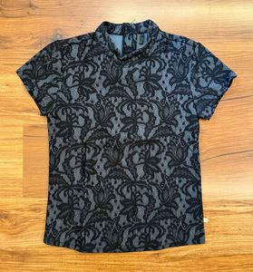 Benetton Lace Top 🩶