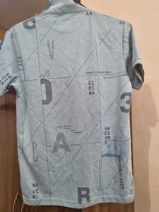 Graphic Print Polo Tshirt