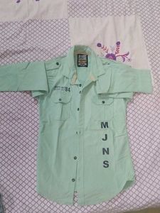 Boys Denim Button Down Shirt